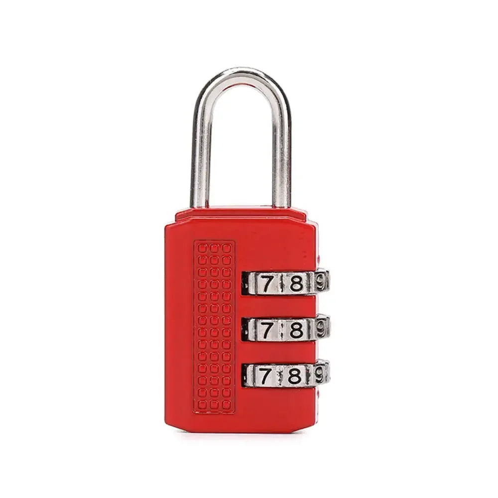 3 Digit Resettable Combination Padlock Luggage Case Padlock Box Black Lock Coded Lock School Gym Locker Sheds 2022