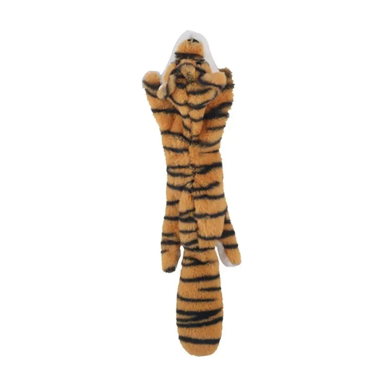 Funny Simulated Animal No Stuffing Dog Toy with Squeakers Durable Stuffingless Plush Squeaky Dog Chew Toy Crinkle Pet Squeak 