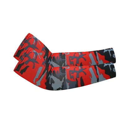 2Pcs Unisex Cooling Arm Sleeves Cover Sports Running UV Sun Protection Outdoor Men Fishing Cycling Quick Dry Arm Warmer - 1Pa