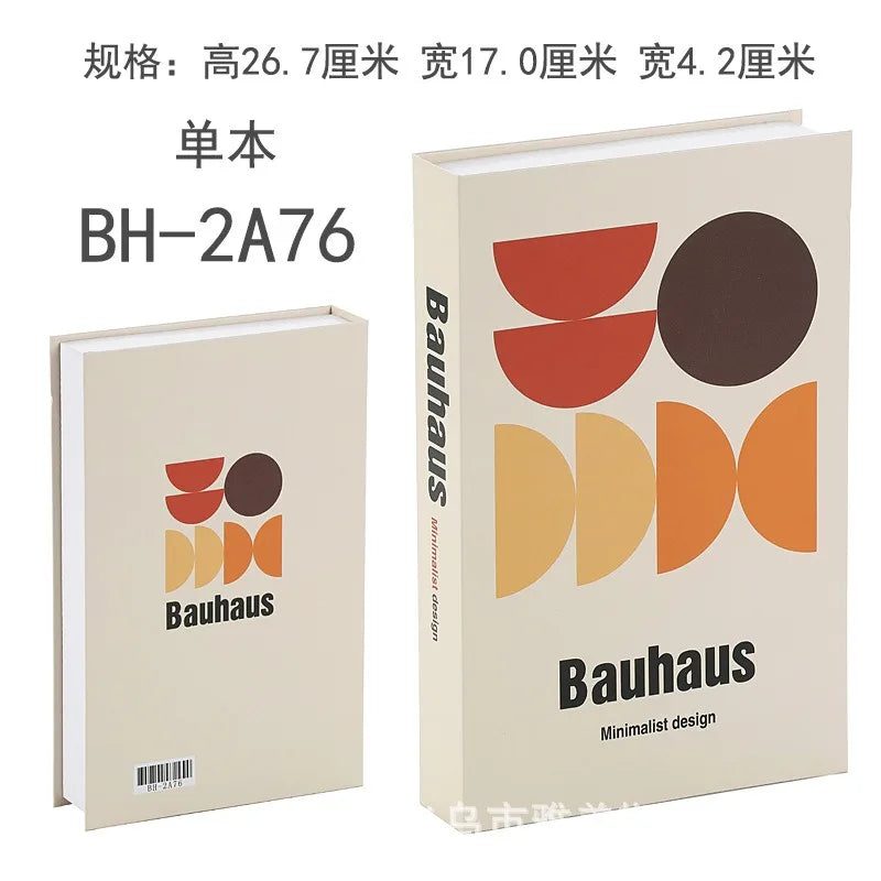Home Decor Ornaments Living Room Study Soft Prop Book Box Luxury Coffee Table Books Modern Fake Books for Decoration - BH2A76