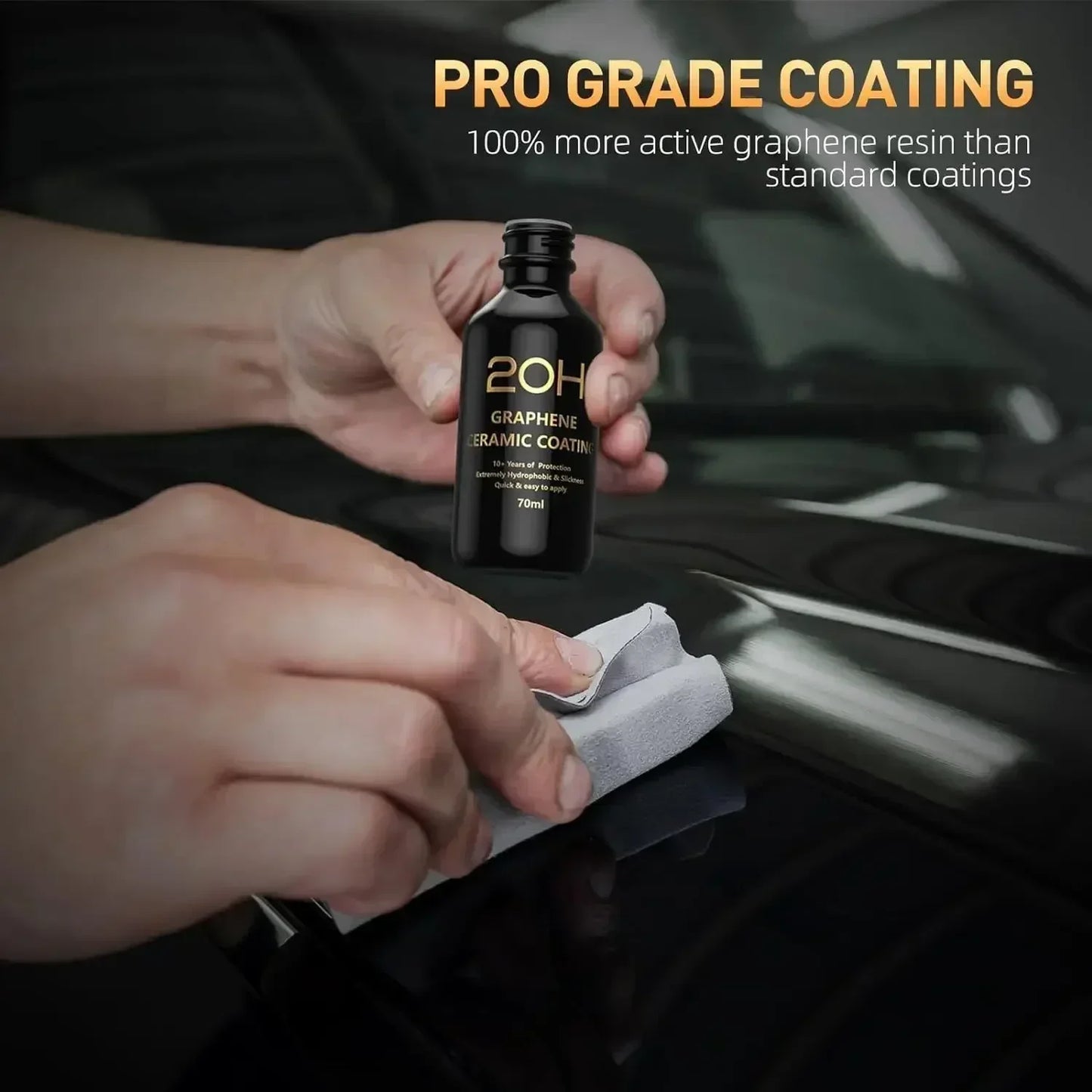 Graphene Ceramic Coating 20H/12H with Self Healing and UV Track Technology Car Detailing Professionals 10+ Years of Protectio