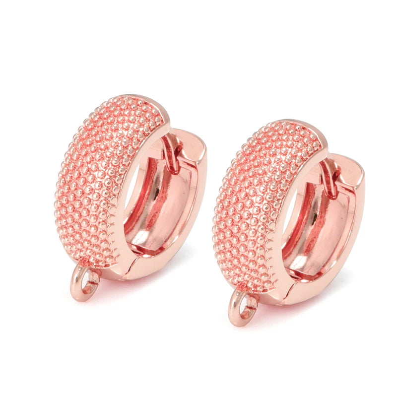 Silver Color Brass Earring Hooks for DIY Jewelry Making Handmade Silver Color Jewelry Accessories Findings Eawires - Rose Gol