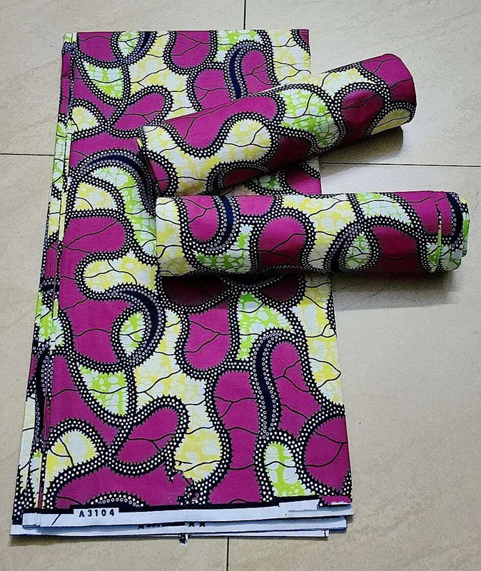 African Ankara prints batik patchwork fabric real wax African sewing material 100% cotton tissu for dress crafts - as picture