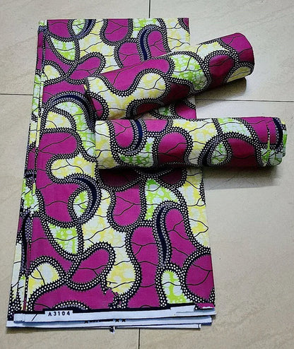 African Ankara prints batik patchwork fabric real wax African sewing material 100% cotton tissu for dress crafts - as picture
