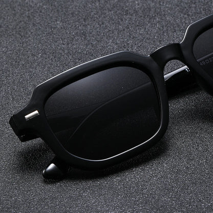 1Pc Men's Fashion Glasses New Trendy Square Frame Retro Rivet Y2K Music Festival Cool Street Style Decoration Suitable for Da