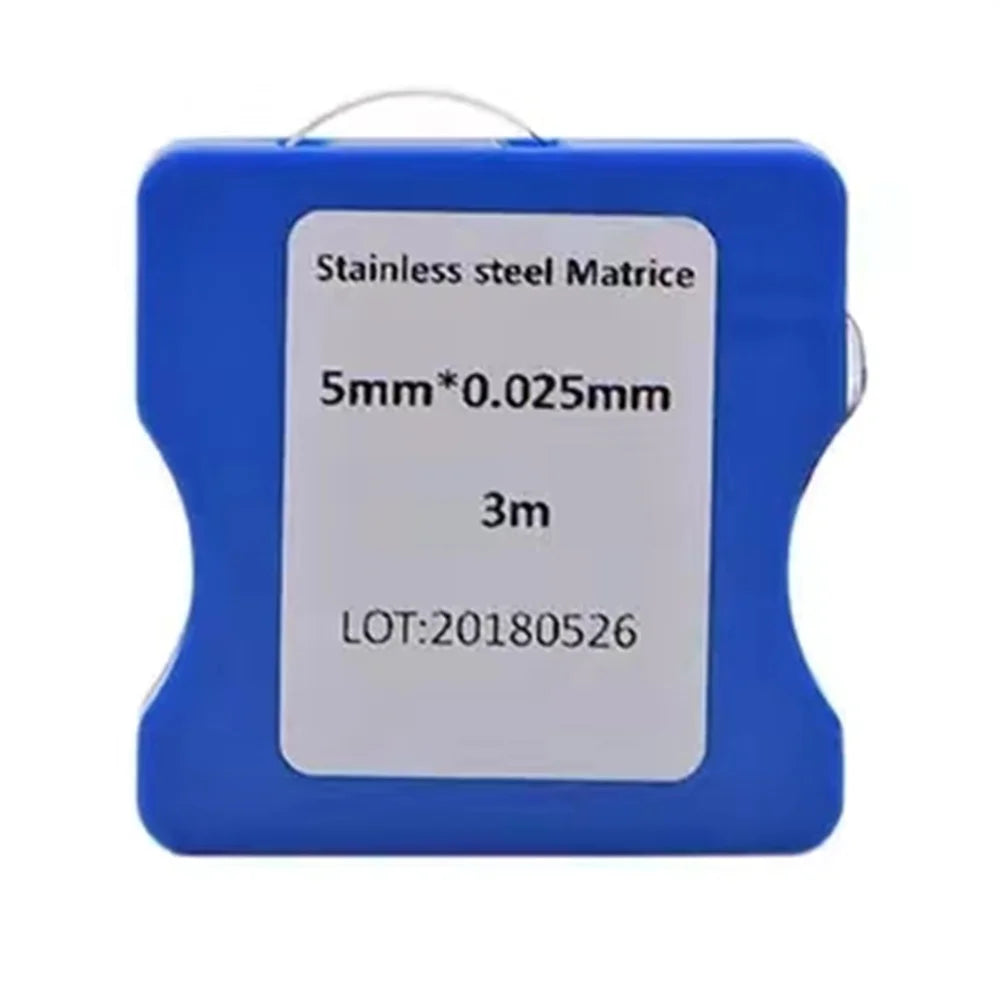 Dental Stainless Steel Matrix Strips Resin Film Restoration Light Cured Resin Clear Matrix Bands Polishing Strip Dental Mater
