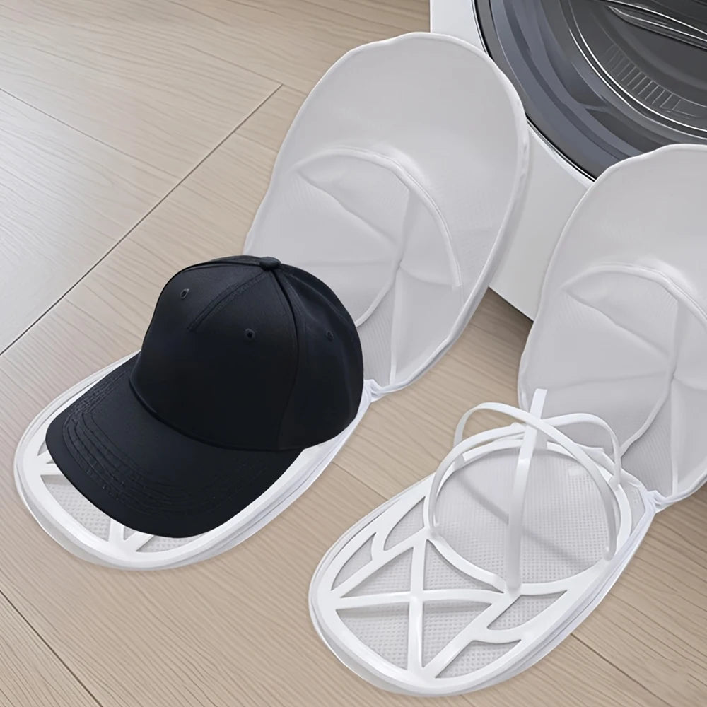 Washing Machine Hat Washing Protector Hat Cleaning Machine Washable Laundry Bag Anti-Deformation Secure Hat Storage Solution