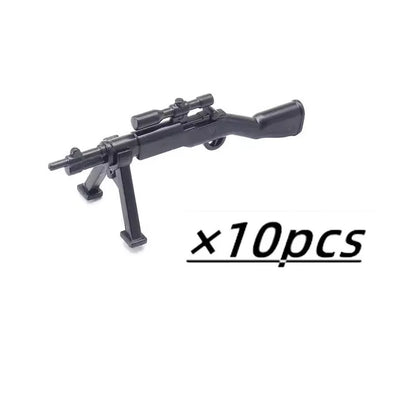Military Weapons Figures Mini Accessories Light Machine Guns MOC Soldiers Army Brinquedos No Playmobil Building Block Boy Toy