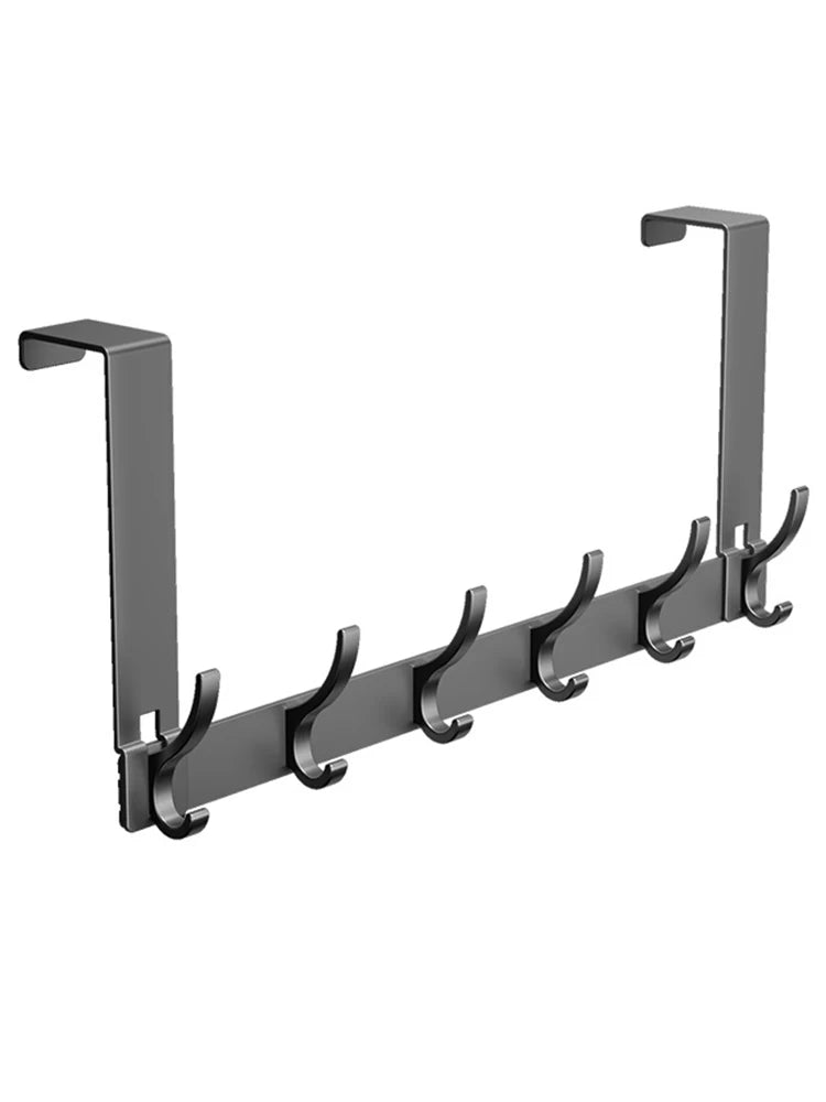 Hooks Over The Door Home Organizer Rack Clothes Coat Hat Towel Hanger Bathroom Accessories Holder Door Hang Quick Installatio
