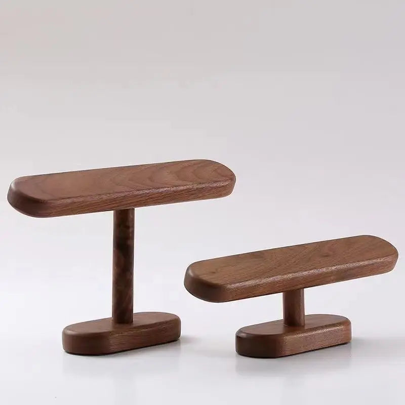 Walnut Watch Bracket Display Holder Jewelry Bracket Chain Anklets Hanger Stand Racks Organizer For Counter Shows