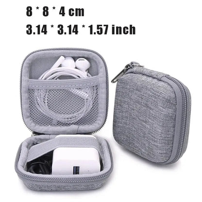 Portable Earphone Storage Bag Data Cable Organizer Bag Multifunctional Digital Gadgets Case For Charger U Disk Protective Cov
