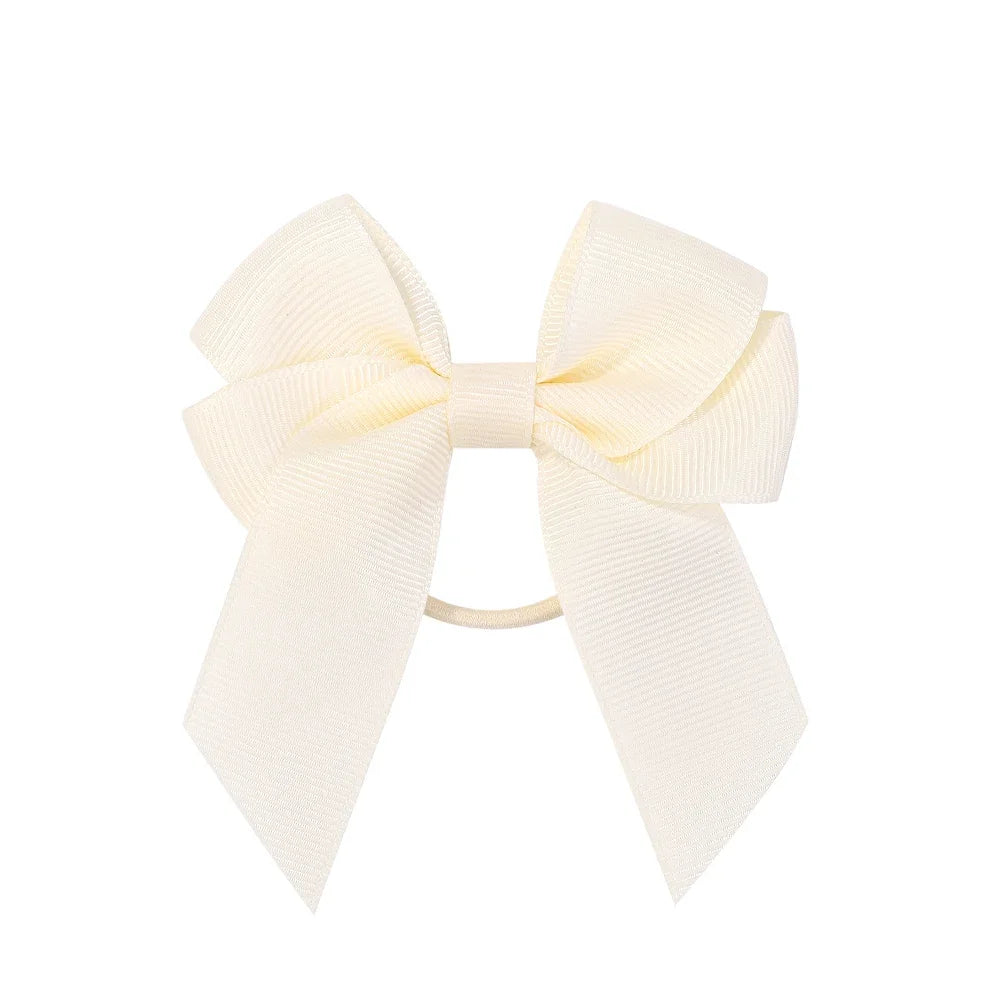 3.15inches Solid Color Hair Ribbon Hair Band for Girls Toddler Cheer Up Bows Head Rope Kids Headwear Ponytail Hair Accessorie