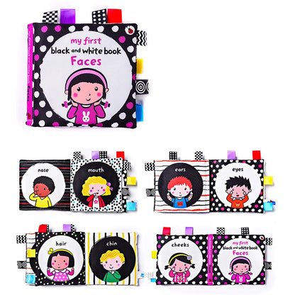 Black and White Cards High Contrast Baby Toys 0-36 Months Newborns Visual Stimulation Brain Development Learning Flash Cards