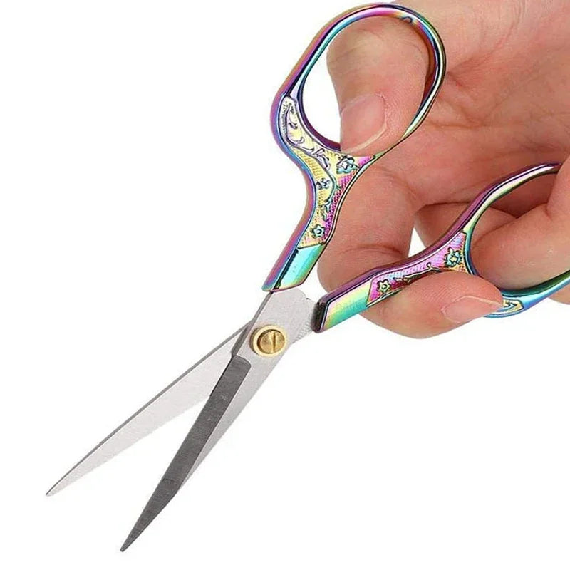 1PC Stainless Steel Vintage Scissors Sewing Fabric Cutter Embroidery Tailor Thread Scissor Tools for Sewing Shears