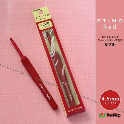 1 Piece Tulip Crochet Hooks Original Etimo Red Crochet Needles Tulip Hook Sweater Yarn Crochet knitting Hook
