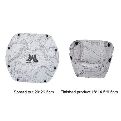 Outdoor Lightweight Folding Tableware Portable Bowl Plates Coffee Filter Funnel Cup Heatproof Food-Grade Tableware Easy to Cl