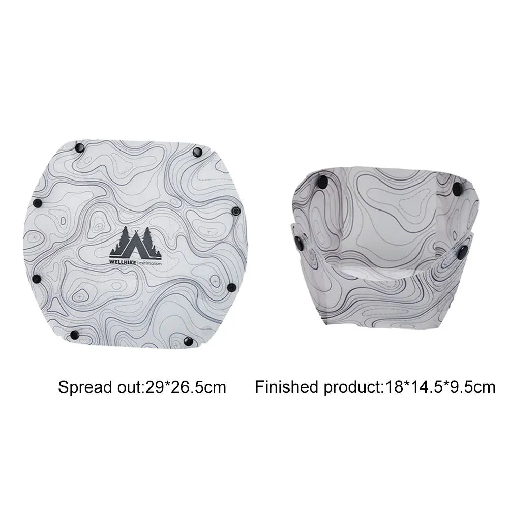 Outdoor Lightweight Folding Tableware Portable Bowl Plates Coffee Filter Funnel Cup Heatproof Food-Grade Tableware Easy to Cl