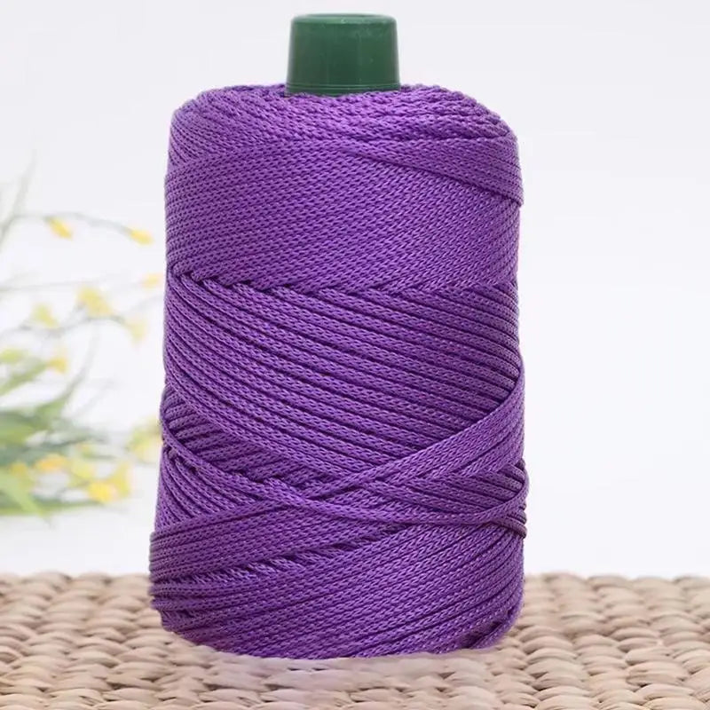 Summer Crochet Yarn Ice Rope 3mm Thread For Hand Knitting Bag Sun Hats Shoes Woven DIY Hook Cushion Silk Medium Thick About 2
