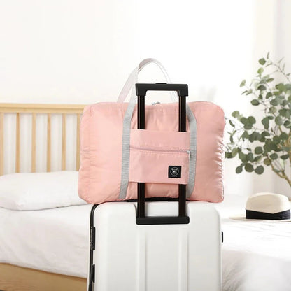 Foldable Travel Duffel Bag for Airlines Carry on Bag for Women and Girls Lightweight Large Capacity Sports Weekend Trip Overn
