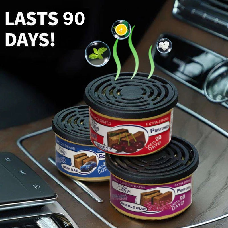 Car Air Fresheners Perfume Car Odor Eliminator Canned Wood Block Long-Lasting Auto Aromatherapy Home Wardrobe Deodorant Suppl