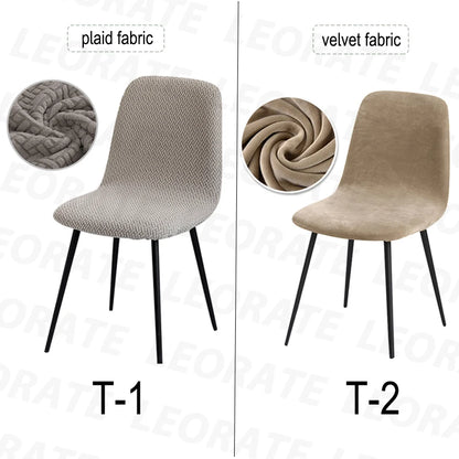Higher Quality Velvet Chair Cover 1/2/4/6 pcs Stretchable Chair Cover For Dining Room 2 Type of Fabrics Chair Slipcover For H
