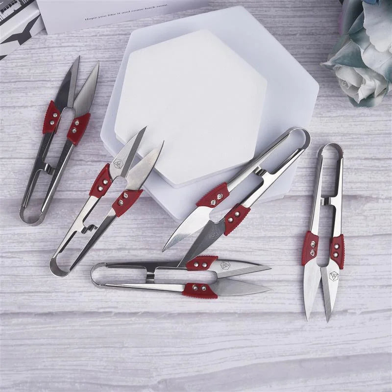 1pc/3pcs Stainless Steel Yarn Shears Cutting Sewing Scissors Shears Cross Stitch Embroidery Scissor U Thread Scissors for Fab
