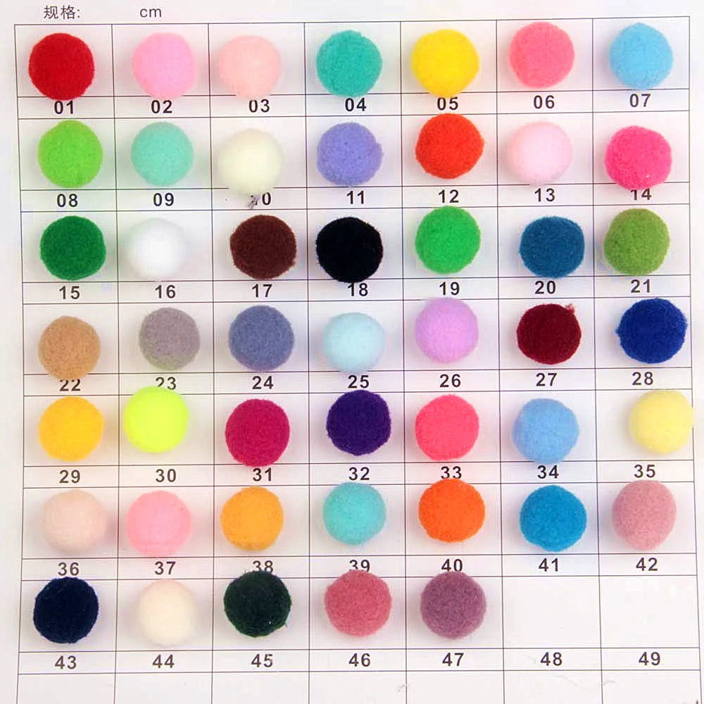 Pompon Balls 8mm 10mm 15mm 20mm 25mm 30mm Fluffy Pompoms Crafts Pompom Diy Handmade Kids Toy Wedding Decoration Craft Supplie