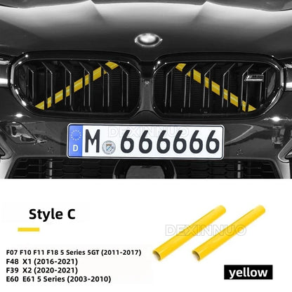 Car Front Grille Trim Strips For BMW E60 F07 F10 F20 F22 F25 F30 F32 F39 F44 F46 F48 G11 G12 G30 G32 G01 G02 G05 G20 1-7Serie