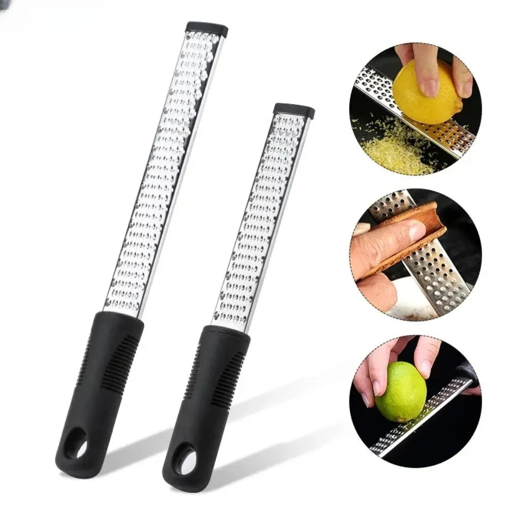 DU Stainless Steel Peel Lemon Cheese Vegetable Manual Grater Peeler Sharp Blade Choppable Cheese Kitchen Tools