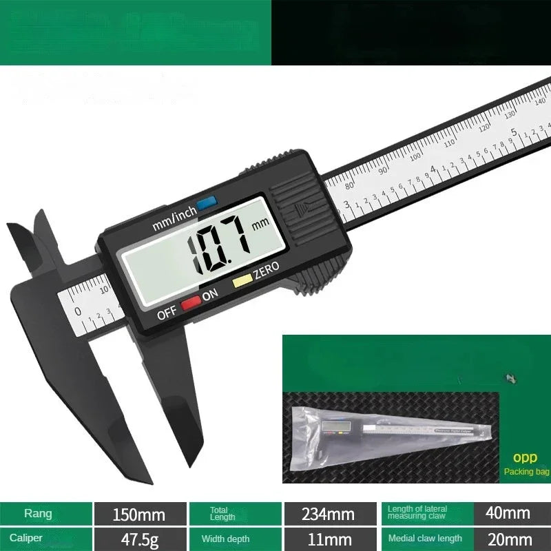 Digital Vernier Caliper Measuring Gauging Inspection Tool, Calibrator Precision Job Measurement & Analysis Instruments Gauge