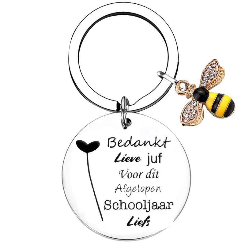 Dutch liefste juf Teacher Gifts for Women Teacher Keychain Teacher Appreciation Gifts thank You Gifts for Teachers - 20