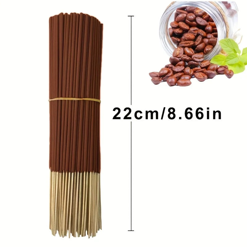 20/55/90/130Pcs Natural Coffee Aroma Sticks - Wooden Aroma Sticks for Home Air Purification, Relaxation, Yoga, Office and Tea