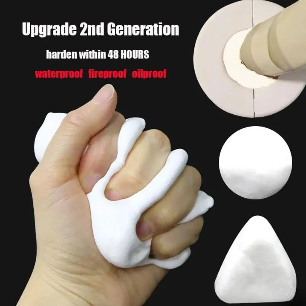 Sealing Cement Wall Hole Sealant Air Conditioning Repair Mud Clogged Mud Glue White Waterproof Household Filling Pipe Glue