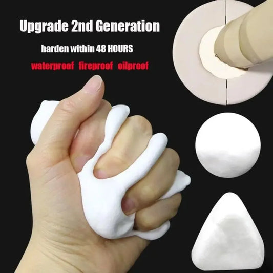 Sealing Cement Wall Hole Sealant Air Conditioning Repair Mud Clogged Mud Glue White Waterproof Household Filling Pipe Glue