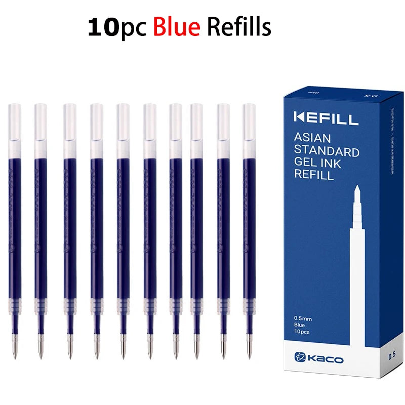 KACO 0.5mm MIDOT Gel Ink Pens, Quick-drying Press Smooth Writing Pen, High Volume for Taking Exams Grading Homework Doing Pap