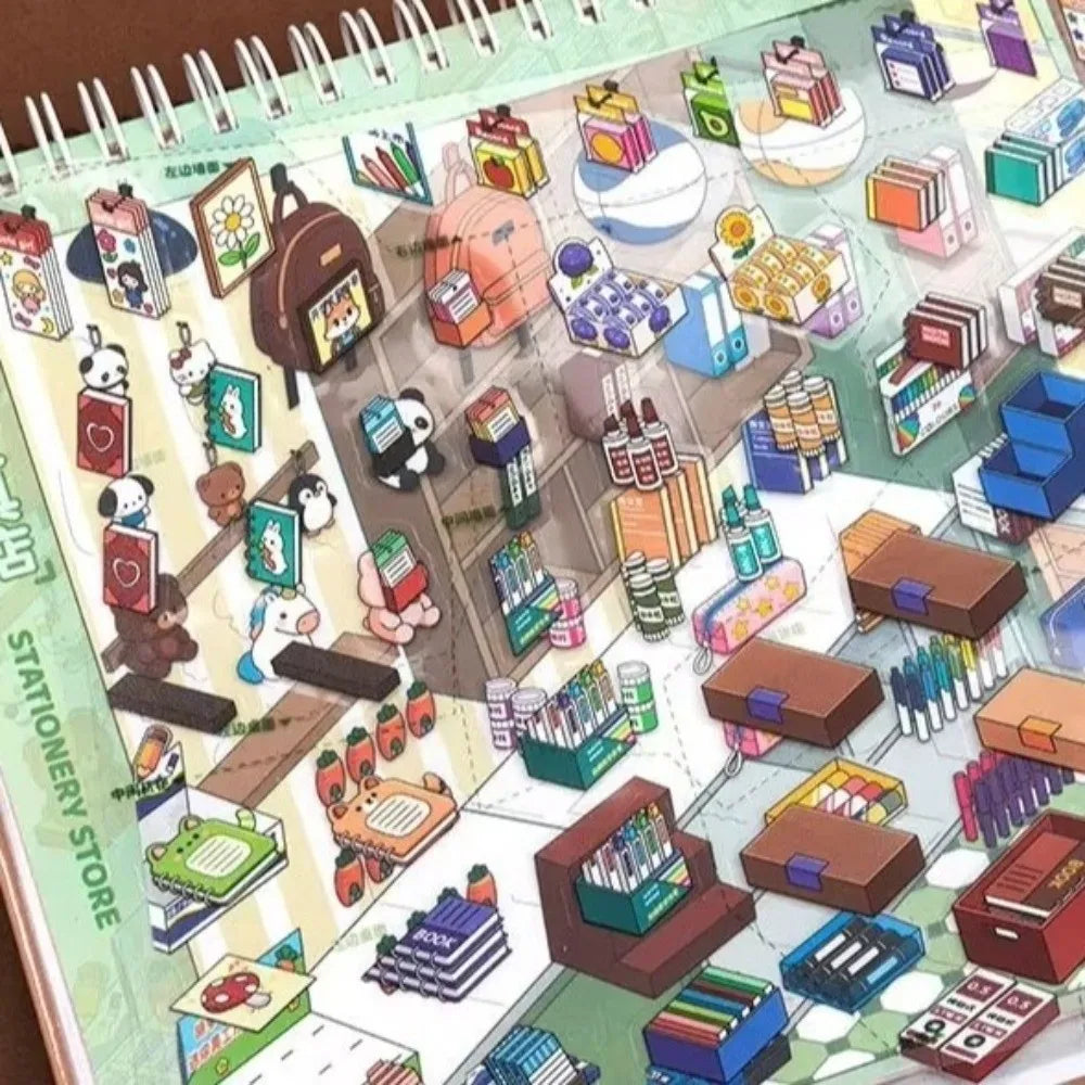 Store Code Goods Store Code Goods Series Sticker Stacking Sticker PET Material Sticker Book 3D Design DiY Cut Design