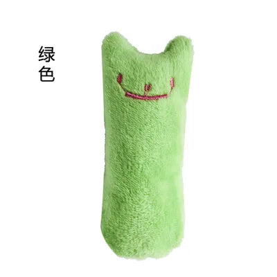 Teeth Grinding Catnip Toys Funny Interactive Plush Cat Toy Pet Kitten Chewing Vocal Toy Claws Thumb Bite Cat mint For Cats - 