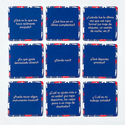 Spanish Mini Game Cards-Bien Me Conoces?After Dinner Amusements Board Game Travel Party Game Entertainment For Family Friends