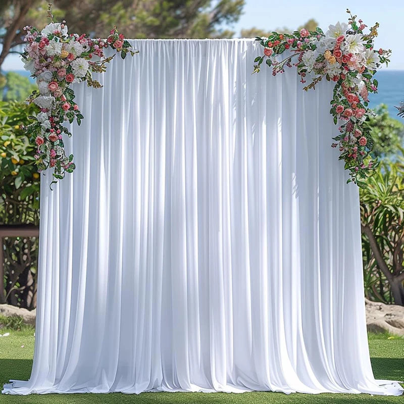 1Pcs Wrinkle Free Backdrop Curtain for Wedding Bridal Baby Shower Photo Stage Background Drapes Fabric Birthday Party Decorat