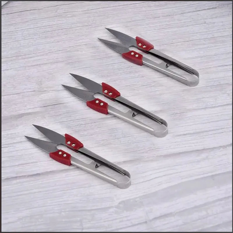 Stainless Steel Yarn Shears Cutting Sewing Scissors Shears Cross Stitch Scissors Embroidery Scissor U Thread Scissors for Fab