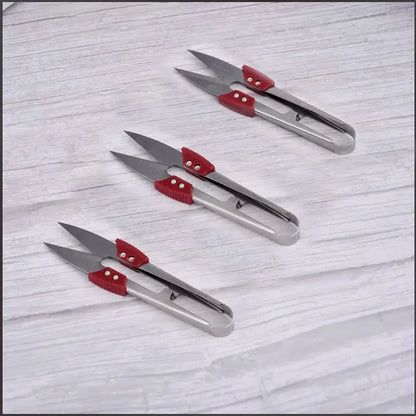 Stainless Steel Yarn Shears Cutting Sewing Scissors Shears Cross Stitch Scissors Embroidery Scissor U Thread Scissors for Fab