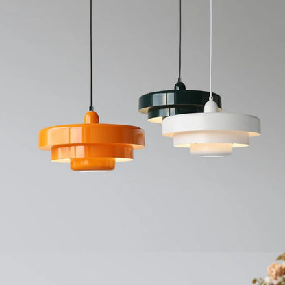Medieval Retro LED Ceiling Chandelier Orange Pendant Lamp Dining Room Restaurant Home Decor Lighting for Cafe Bar Hanging Lig