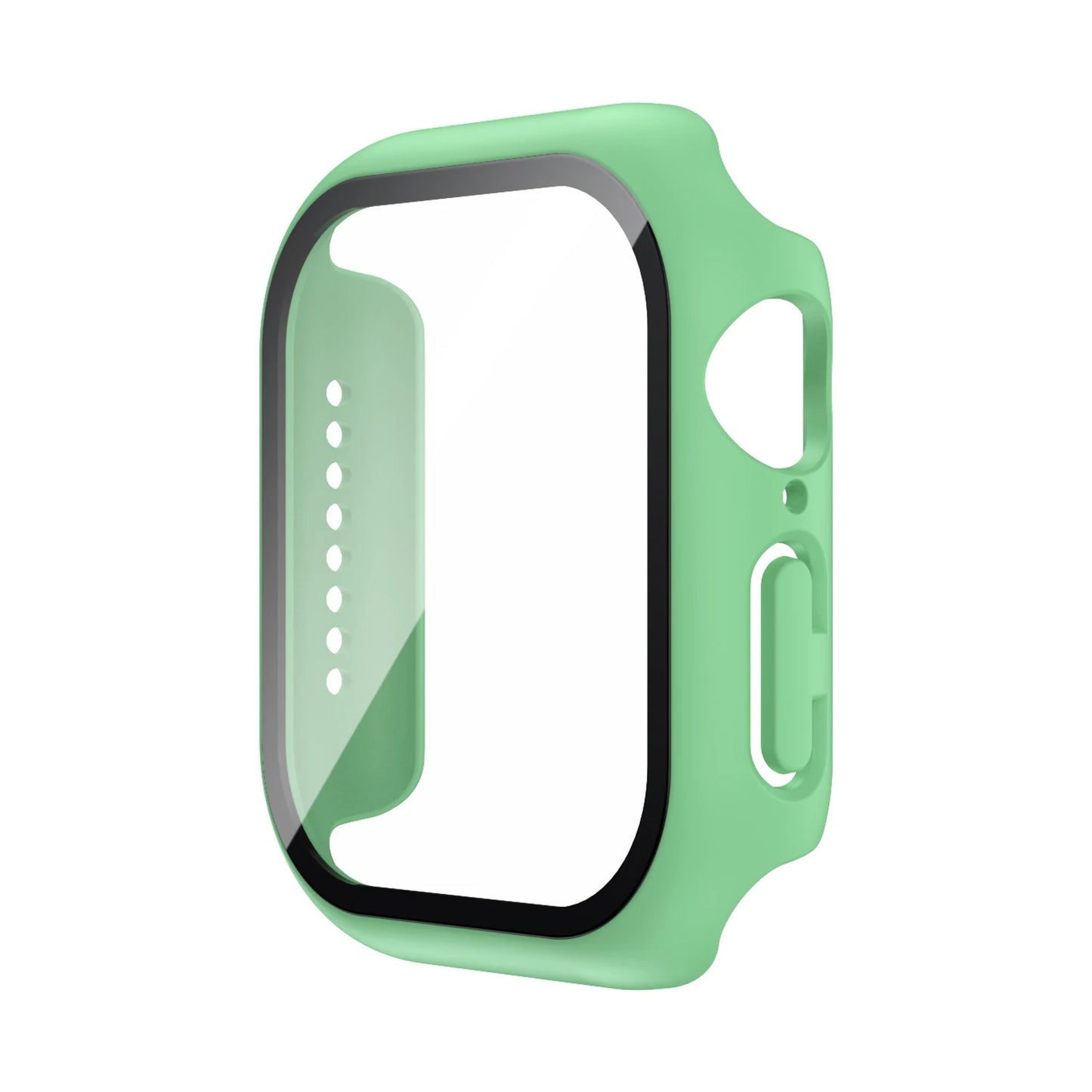 Tempered Glass+Case For Apple Watch 38mm 40mm 41mm 42mm 44mm 45mm 46mm Screen Protector Protective Cover iWatch 10 8 7 9 6 SE