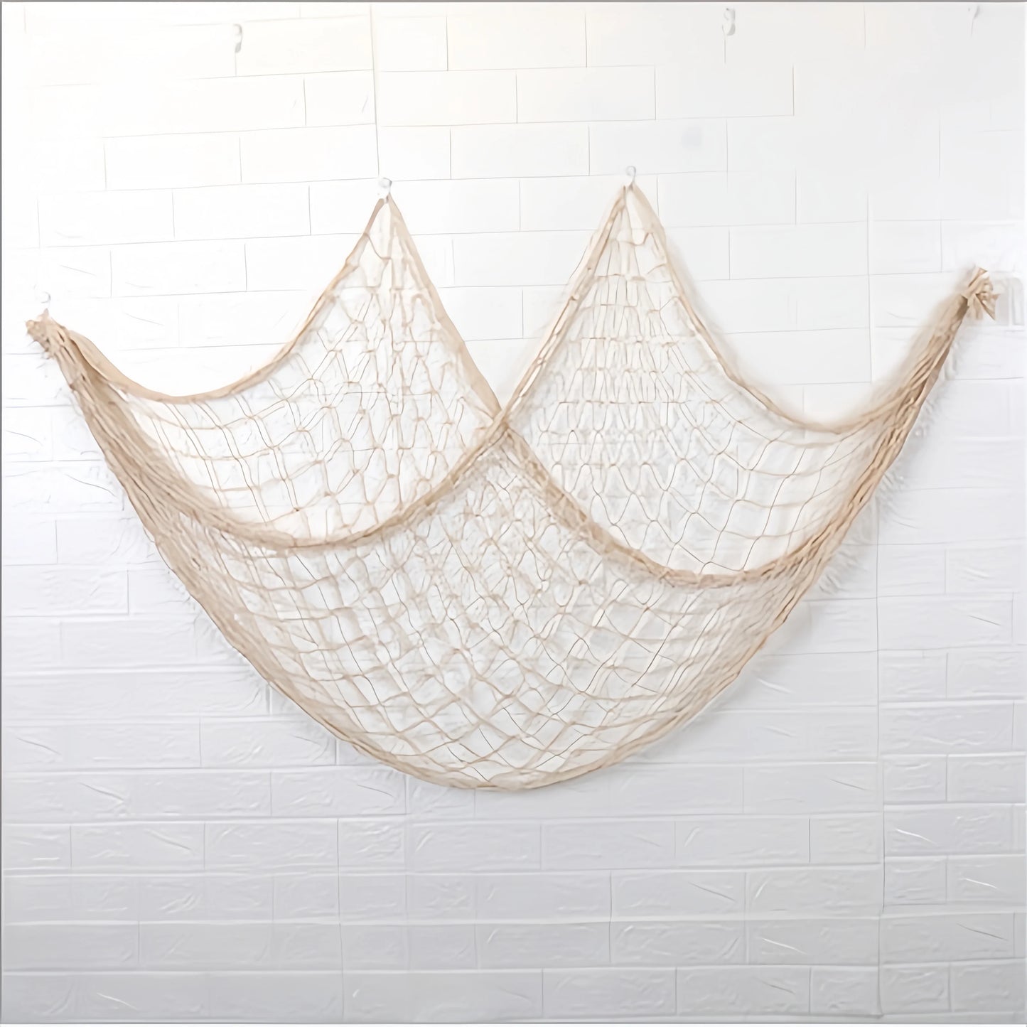80x40 Inch Fishing Net Decor, Thick Natural Material Nautical Mesh, Wall Table Ceiling Decoration for Halloween Christmas Par