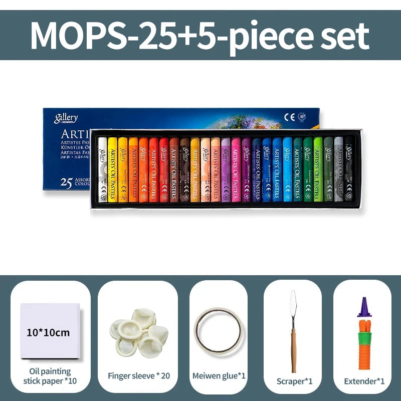 MUNGYO Artist Soft Oil Pastel Set Professional Painting Drawing Graffiti Art Crayons Washable Non Toxic Art Supply 12/25/50Co