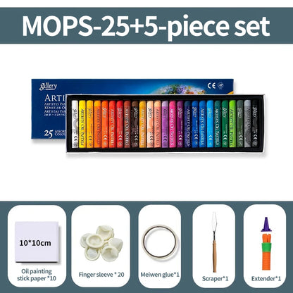 MUNGYO Artist Soft Oil Pastel Set Professional Painting Drawing Graffiti Art Crayons Washable Non Toxic Art Supply 12/25/50Co