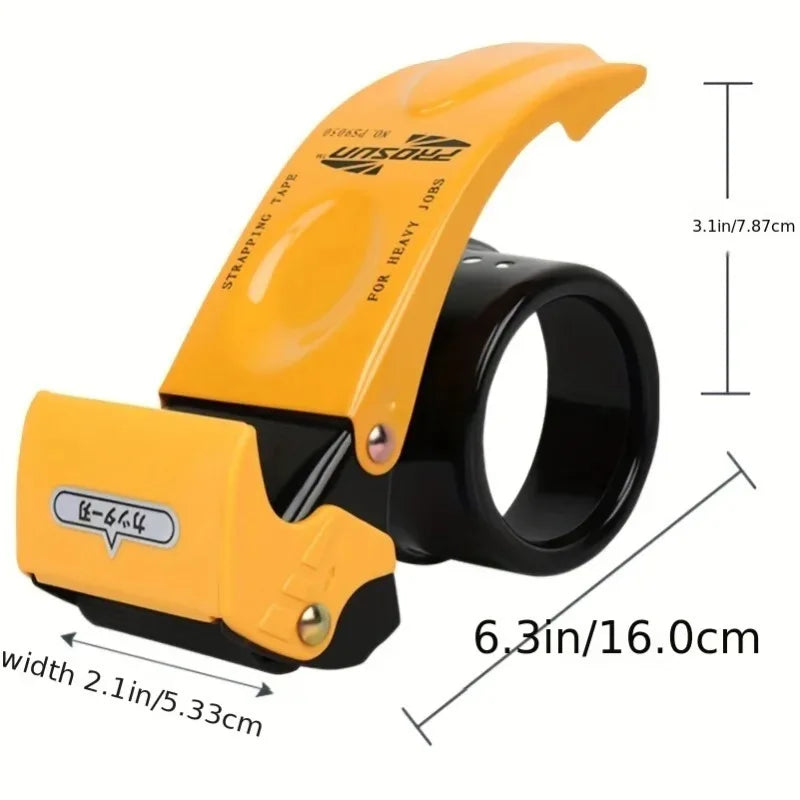 Heavy Duty Handheld Packaging Tape Dispenser, Automatic Cutting and Sealing, Metal Structure,used for Efficient Sealing of Bo