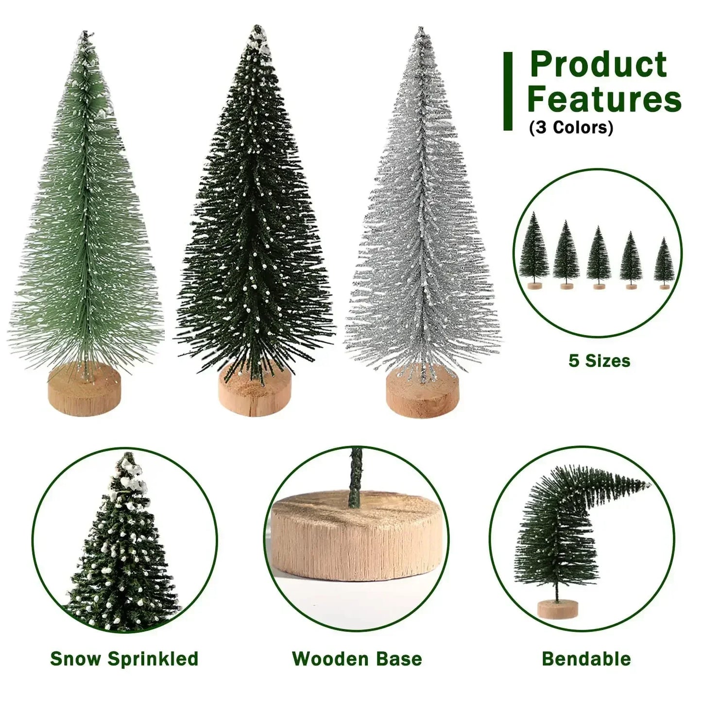 Mini Christmas Tree Ornaments Christmas Tabletop Decorations Ornaments Home Xmas Gifts Cedar Pine Needle Tree Window Decor