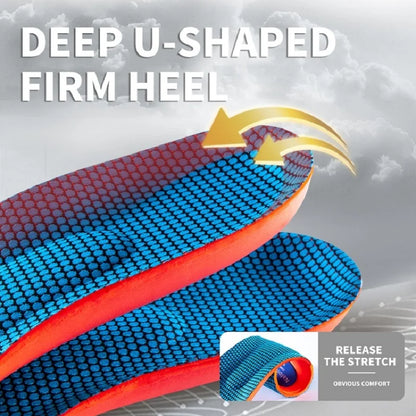Sport Orthopedic Insoles for Feet Men Women EVA Breathable Shock Absorption Shoes Insole for Running Basketball Sport Care Pa