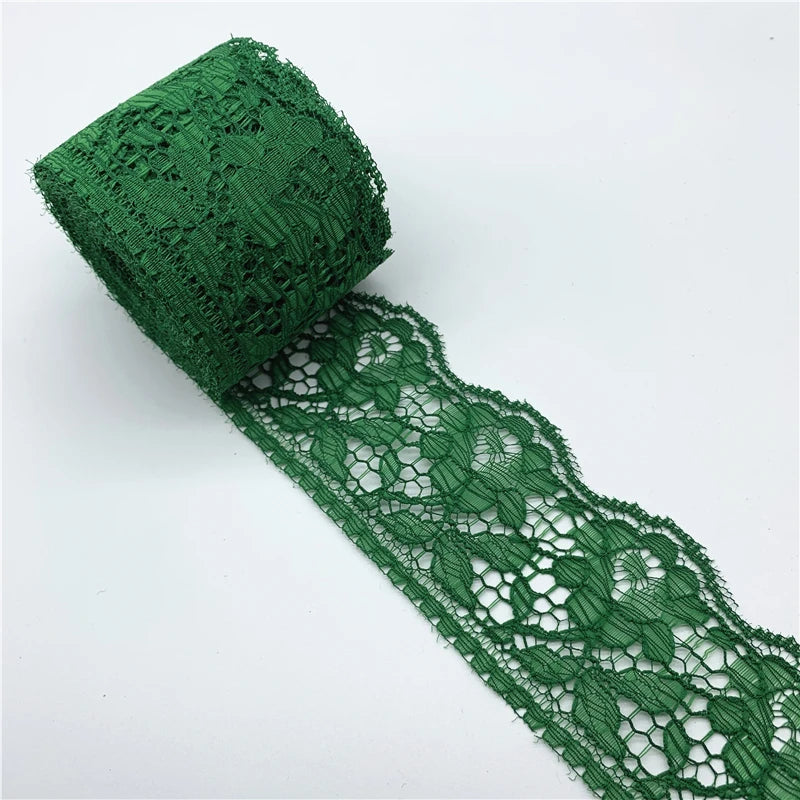 5yards/Lot 60mm Lace Ribbon Handicrafts Embroidered Net Lace Fabric Trim For Sewing Fabric Lace Ribbon Skirt Accessories